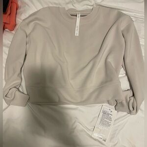 Lululemon Perfectly Oversized Crew Cream Sweatshirt Size 6